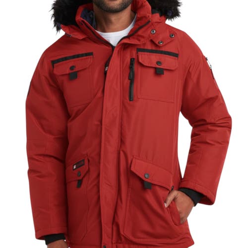 Canada Weather Gear Insulated Puffer Jacket In Red