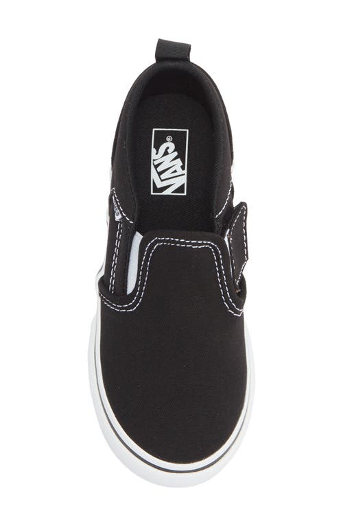 Vans Kids' Asher Slip-on Sneaker In Black