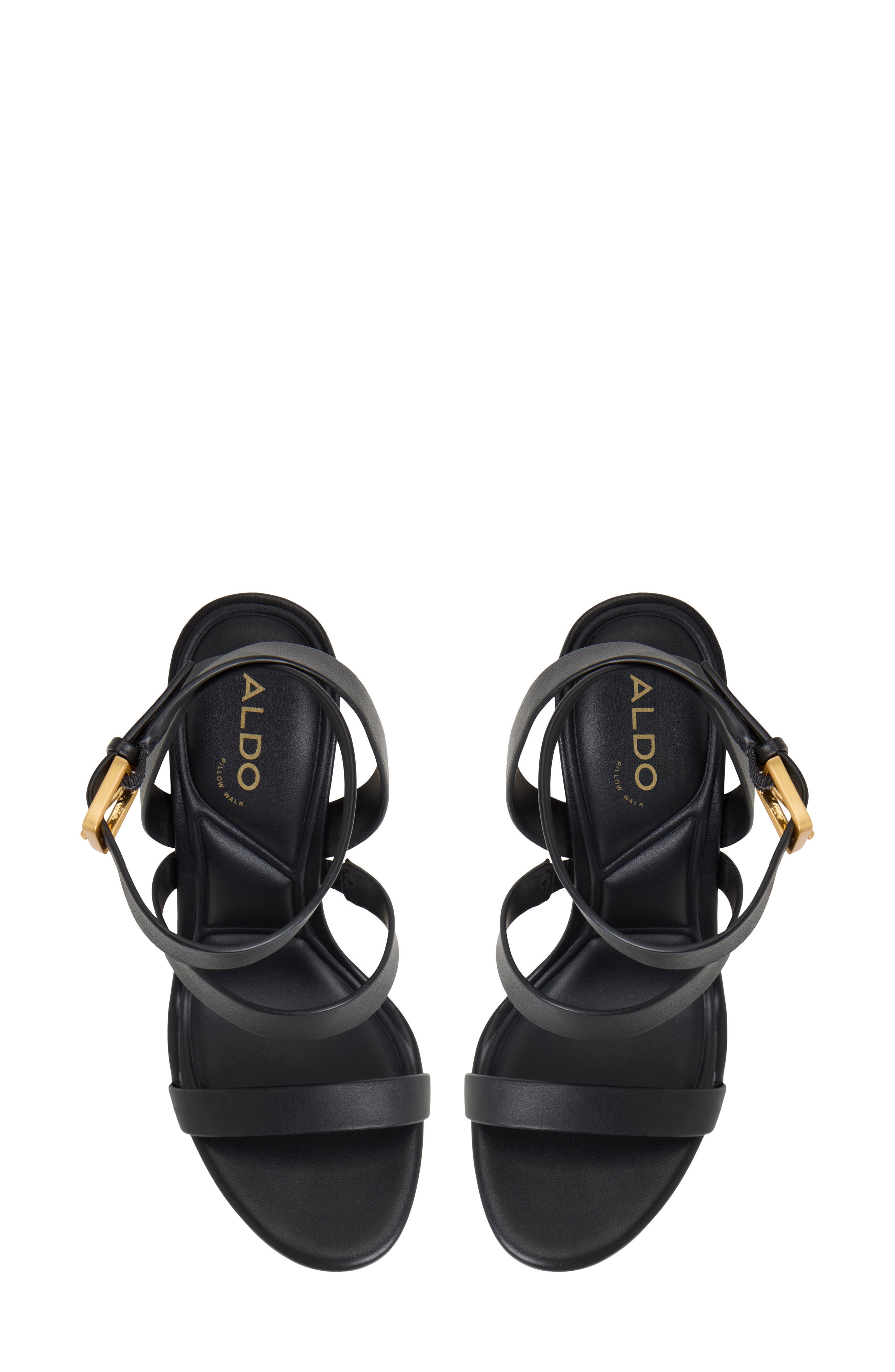 ALDO Kardy Ankle Strap Platform Sandal, Alternate, color, Black