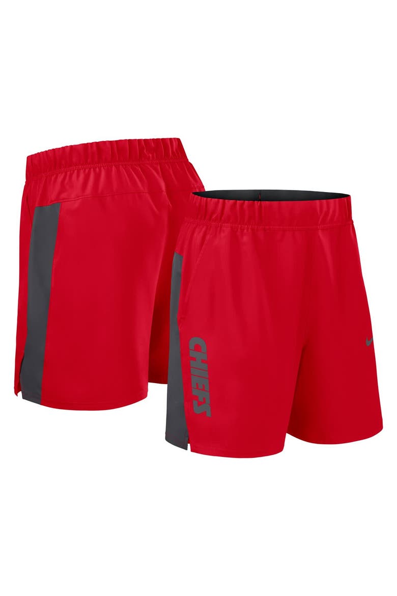 Men's Nike Red Kansas City Chiefs Woven Victory Performance Shorts, Main, color, Red