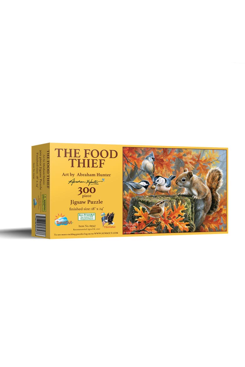 The Food Thief 300 piece Jigsaw Puzzle for Adults, Main, color, Multicolor