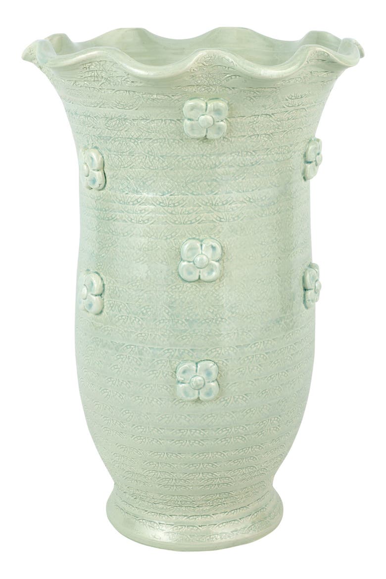 Giardino di Fiori Celadon Tall Vase, Main, color, GREEN