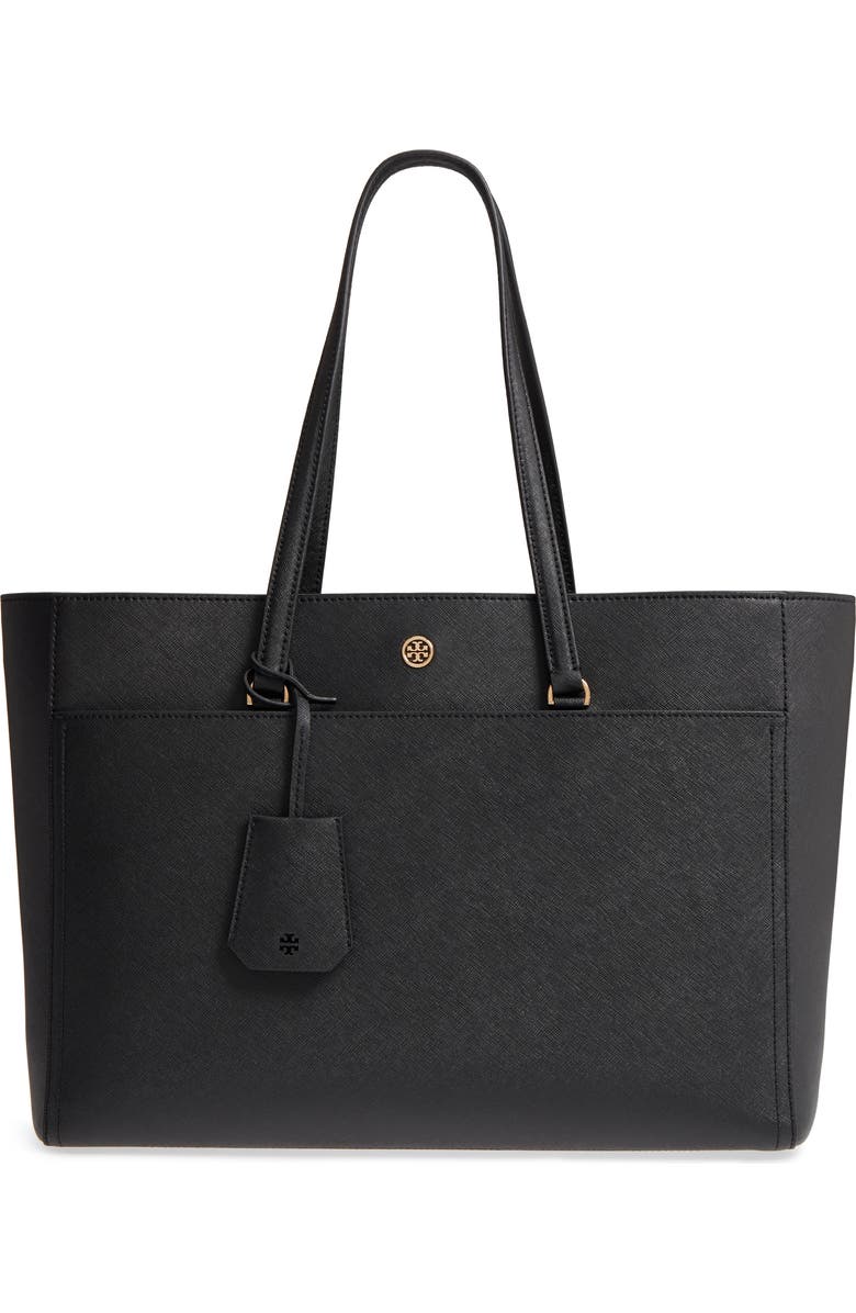 Tory Burch Robinson Leather Tote, Main, color,
