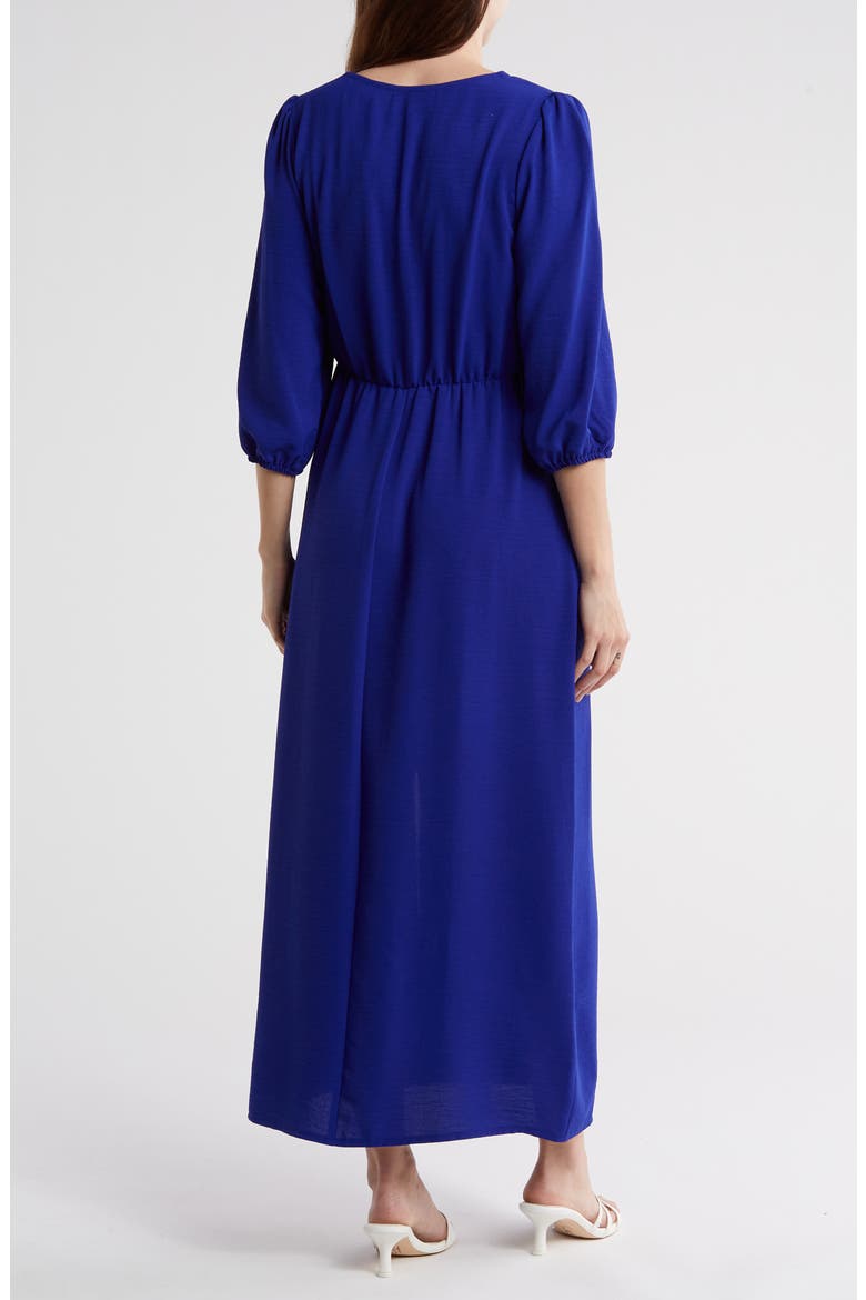 Tie Waist Maxi Dress, Alternate, color, SAPHIRE