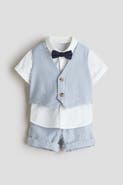 H&M 4-piece Linen-blend Dressy Set