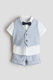 H&M 4-piece Linen-blend Dressy Set