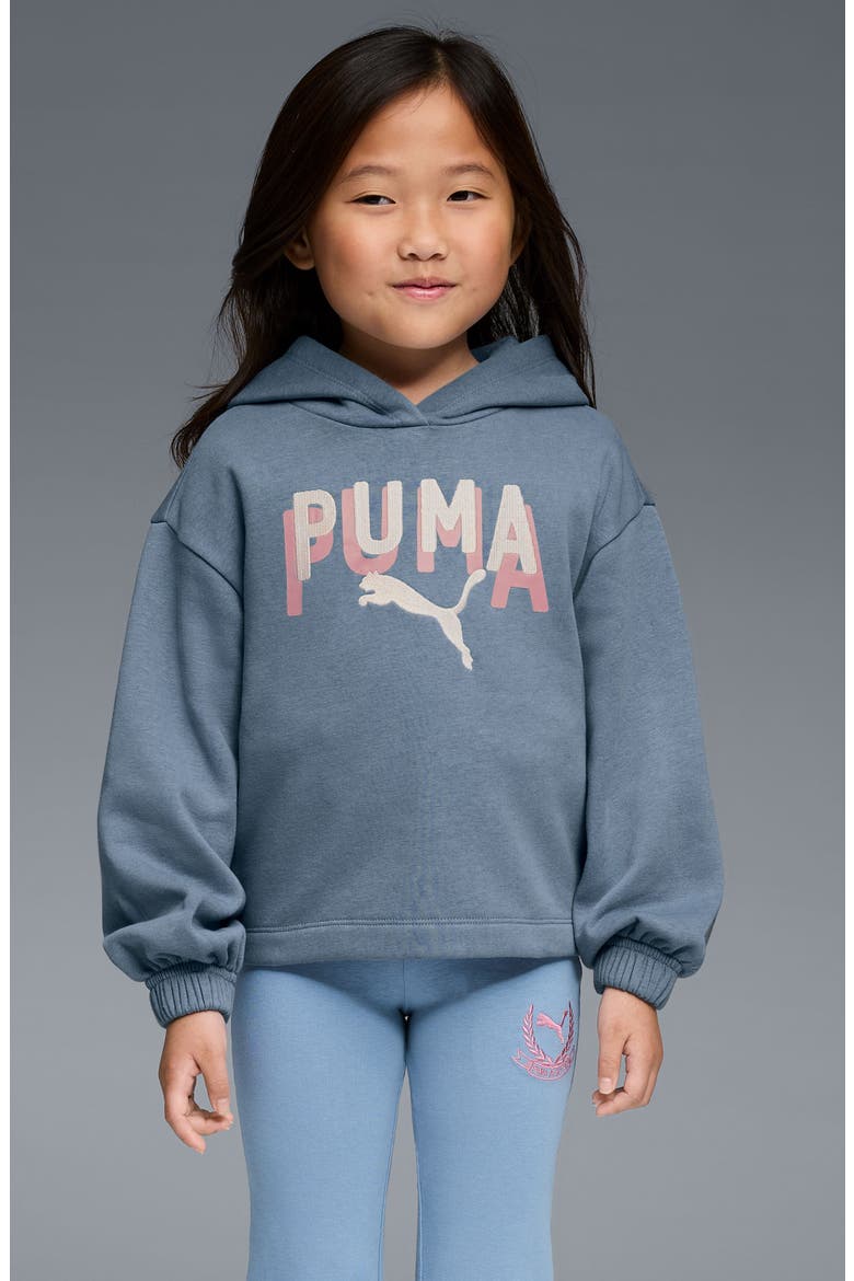 Kids' Class Pack Cotton Blend Fleece Hoodie, Alternate, color, SKY/ PEWTER