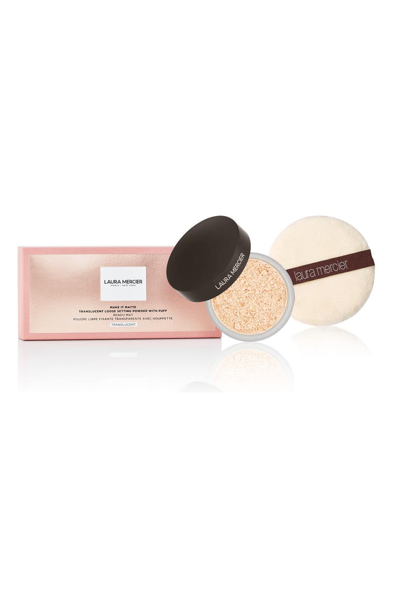 Laura Mercier Make it Matte Translucent Loose Setting Powder & Velour Puff, Alternate, color, 
