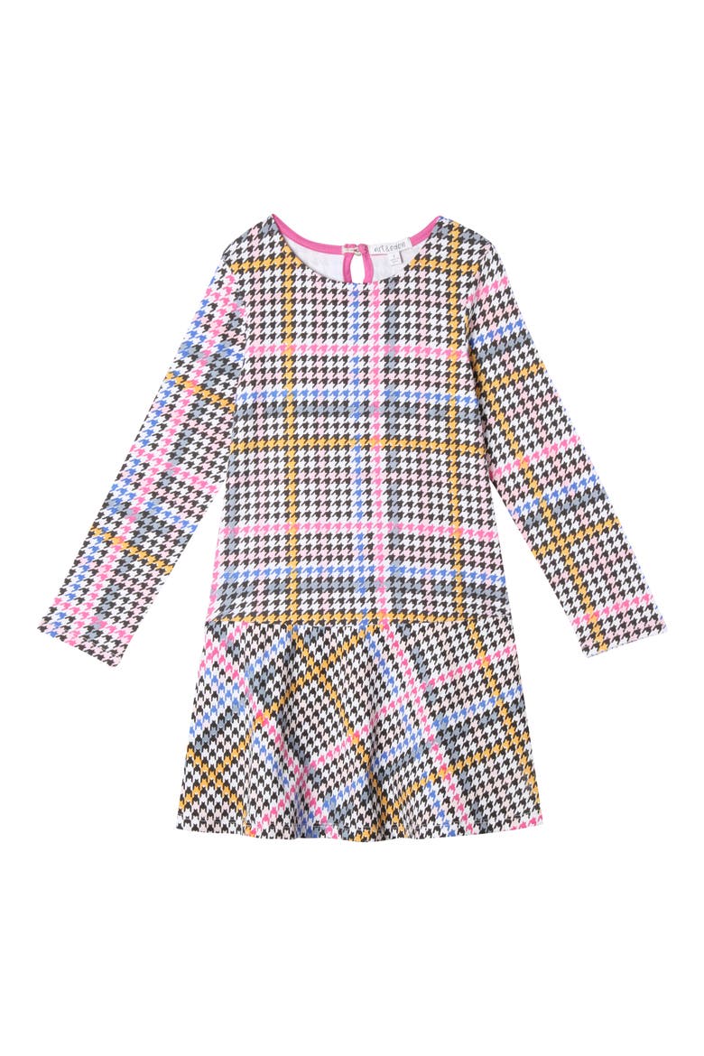 Caitlin Houndstooth Dress, Main, color, MULTI COLOR HOUNDSTOOTH