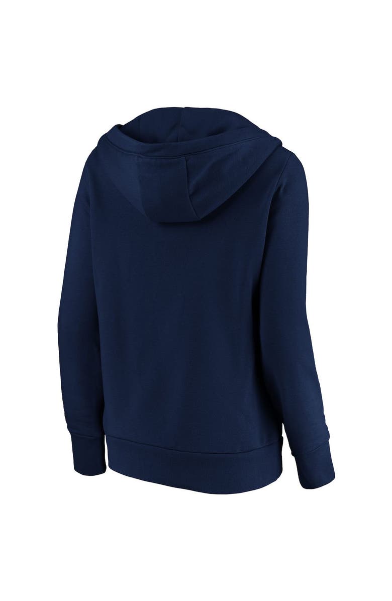 FANATICS Women's Fanatics Branded Navy Los Angeles Angels Core Team Crossover V-Neck Pullover Hoodie, Alternate, color, 