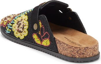 Matcha Embroidered Mule