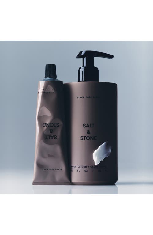 Salt & Stone Black Rose & Oud Hydrating Body Lotion With Niacinamide 15 oz / 450 ml In Black Rose & Oud
