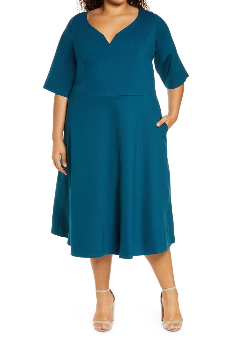 Cute Girl Dress, Main, color, TEAL