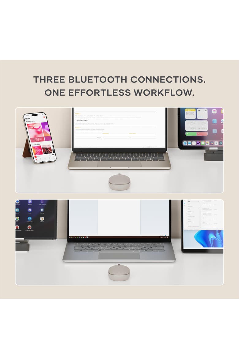 OntheGo Bluetooth Mouse, Alternate, color, Sand