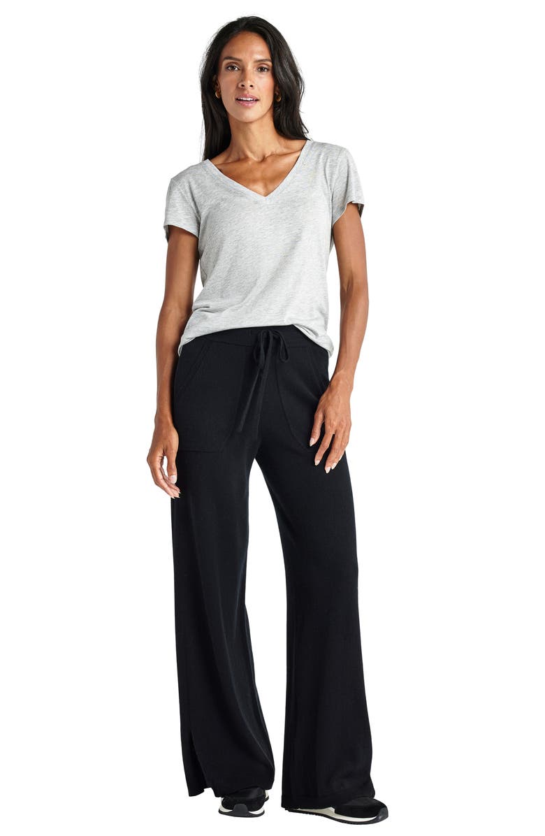 Splendid Elin Wide Leg Drawstring Knit Pants, Alternate, color, 