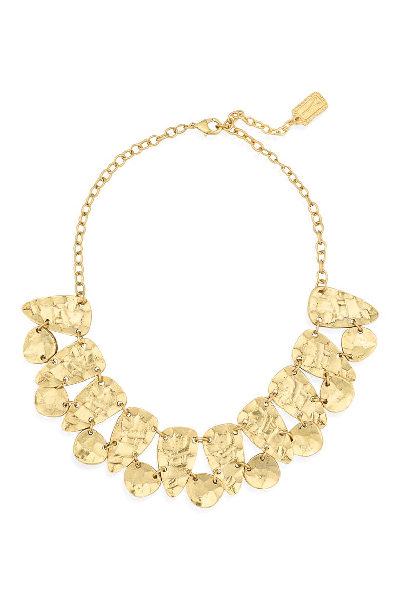 Statement Bib Necklace, Main, color, GOLD