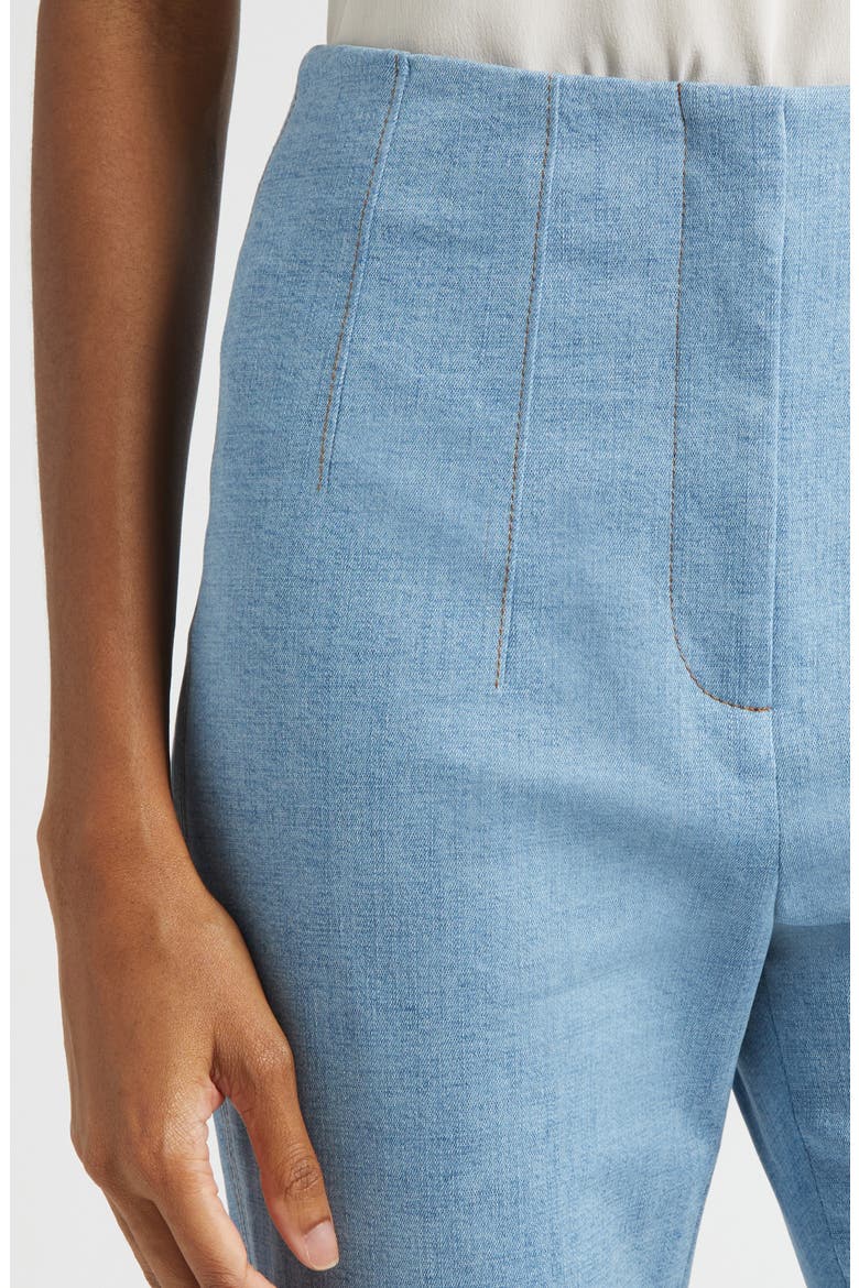 Hawthorne Clean Waist Stretch Cotton Pants, Alternate, color, BLUE MIRAGE