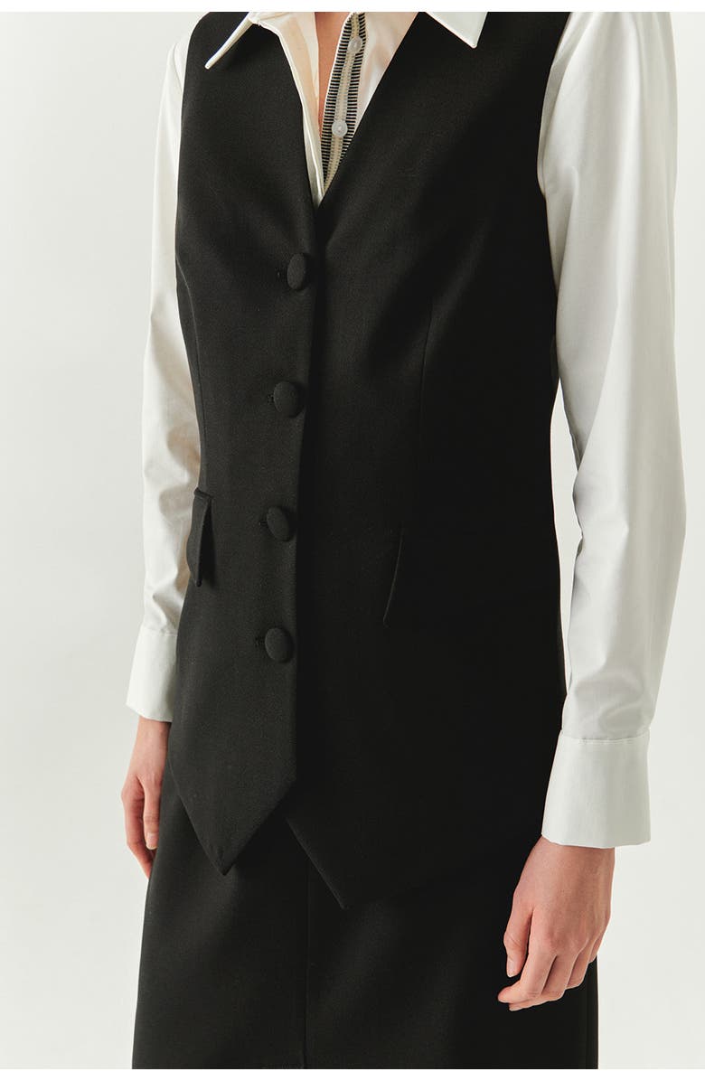 Exquise Celia Vest, Alternate, color, Black