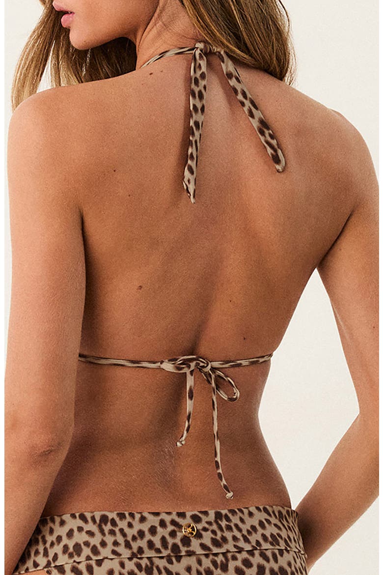 Bia Tube Printed Halter Bikini Top, Alternate, color, MULTI