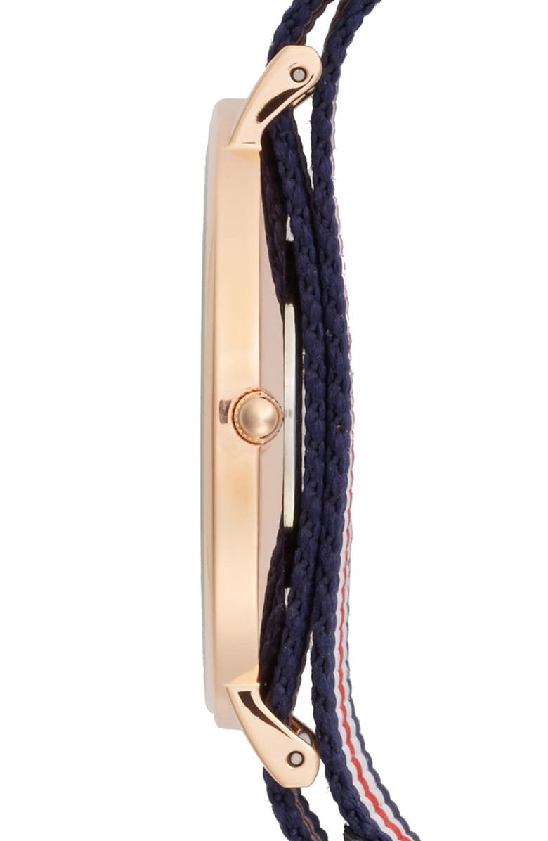 Daniel Wellington 'Classic Canterbury' NATO Strap Watch, 40mm, Alternate, color,