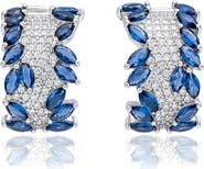 SUZY LEVIAN Cubic Zirconia Huggie Hoop Earrings