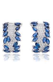 SUZY LEVIAN Cubic Zirconia Huggie Hoop Earrings