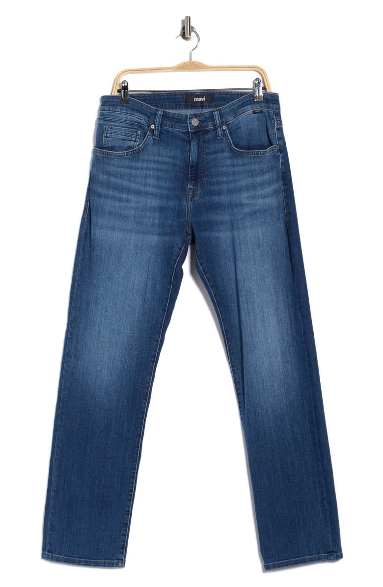 Mavi Jeans Zach Straight Leg Jeans, Alternate, color, Aqua Jacksonville