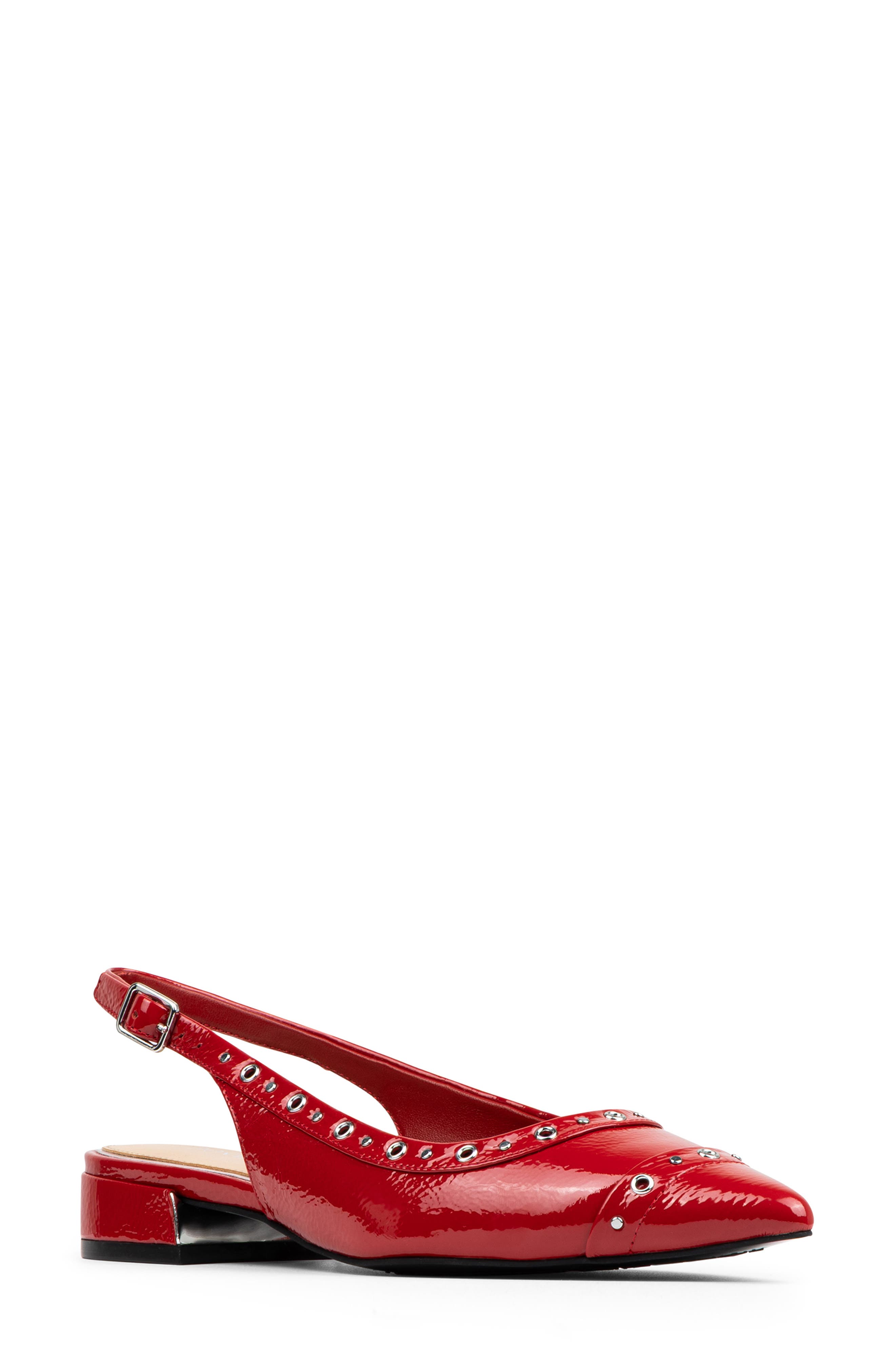 Donald Pliner Lavinah Studded Slingback Pump, Main, color, Tomato