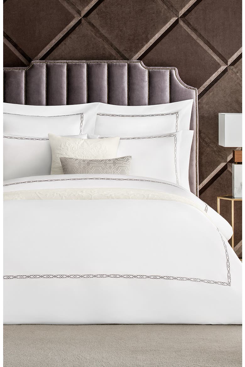 Mia Duvet Cover, Alternate, color, White