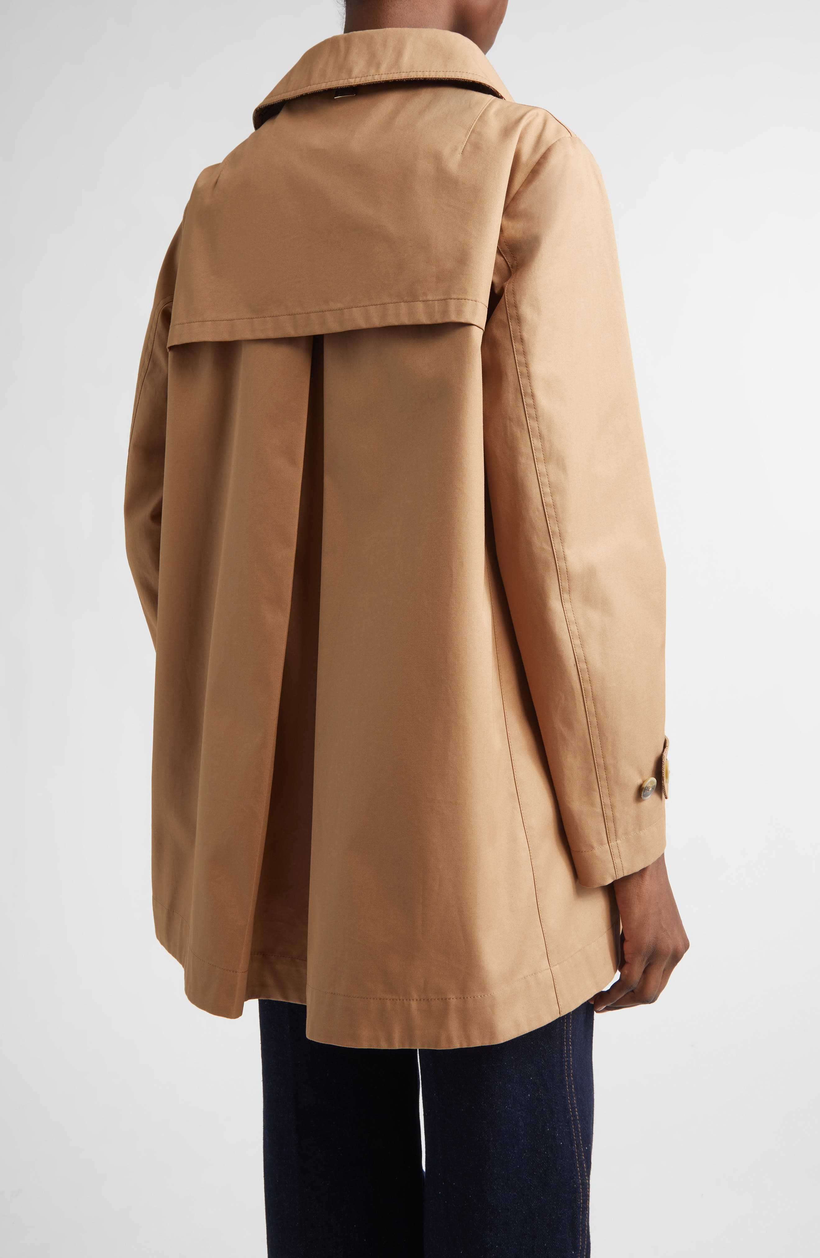 A-Line Cotton Trench Coat - image 2