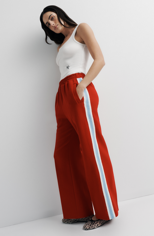Romy Willa Wool Pant In Red