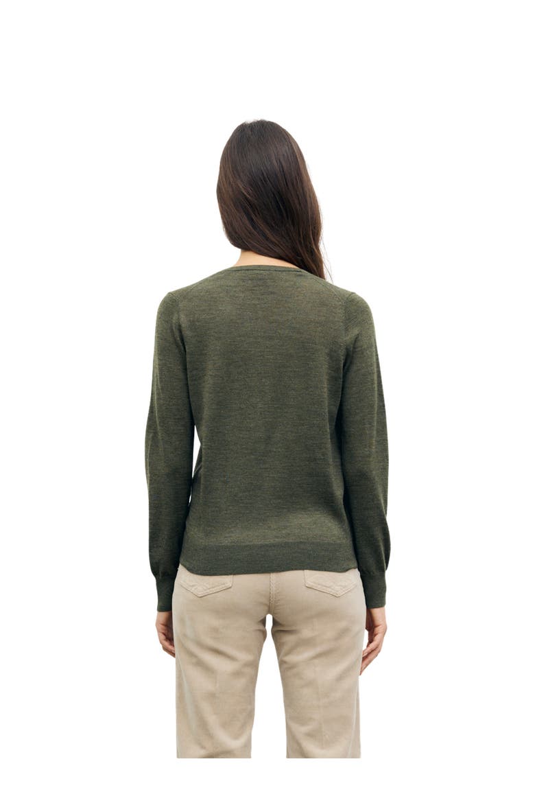 Rachel Merino Wool Sweater, Alternate, color, Bronze