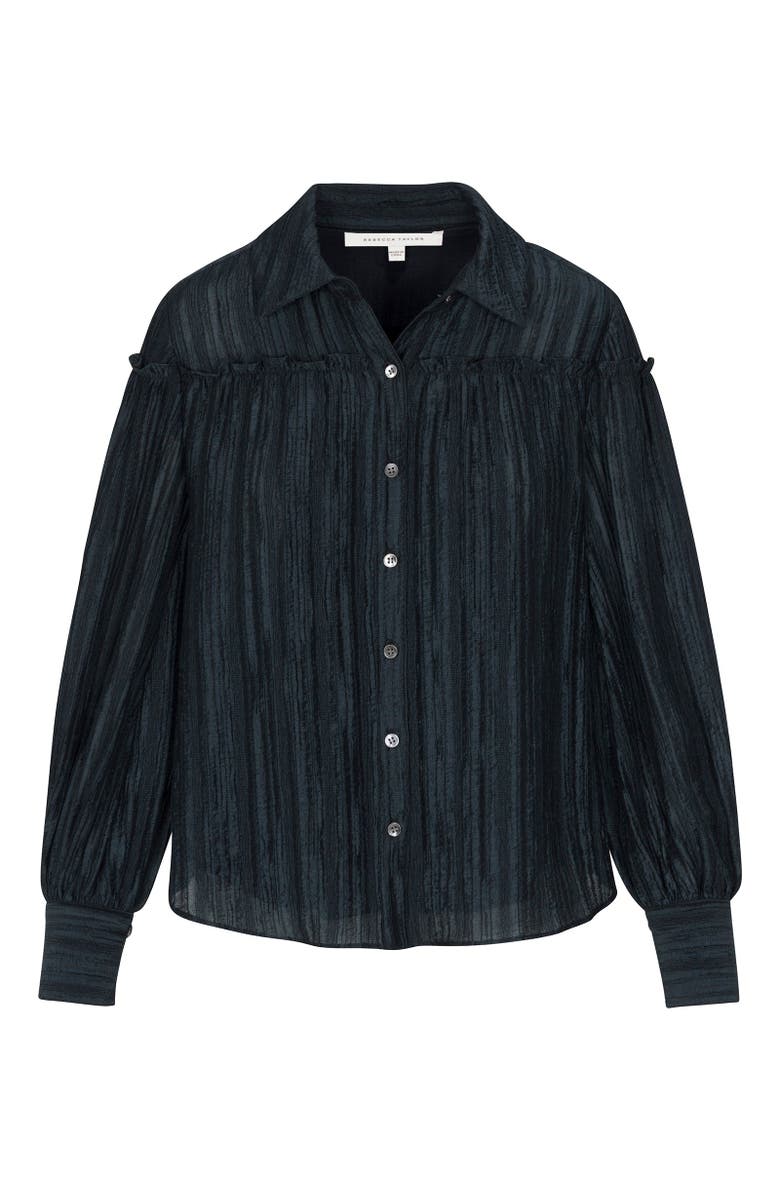 Rebecca Taylor Olivia Blouse, Alternate, color, Graphite