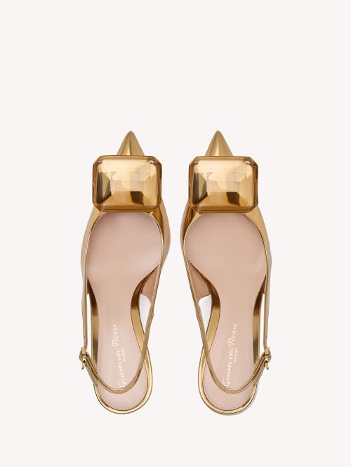 Gianvito Rossi Jaipur Sling In Gold