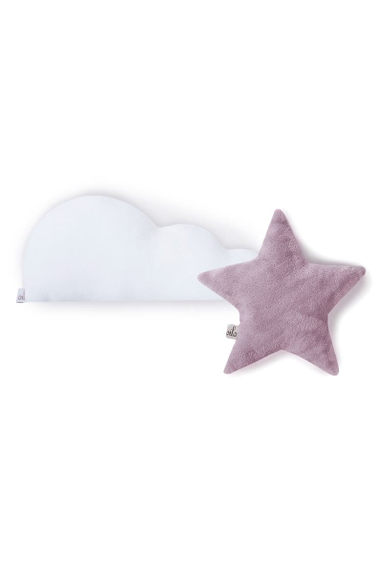 Oilo Lavender Star & White Cloud Pillow Set, Main, color, 