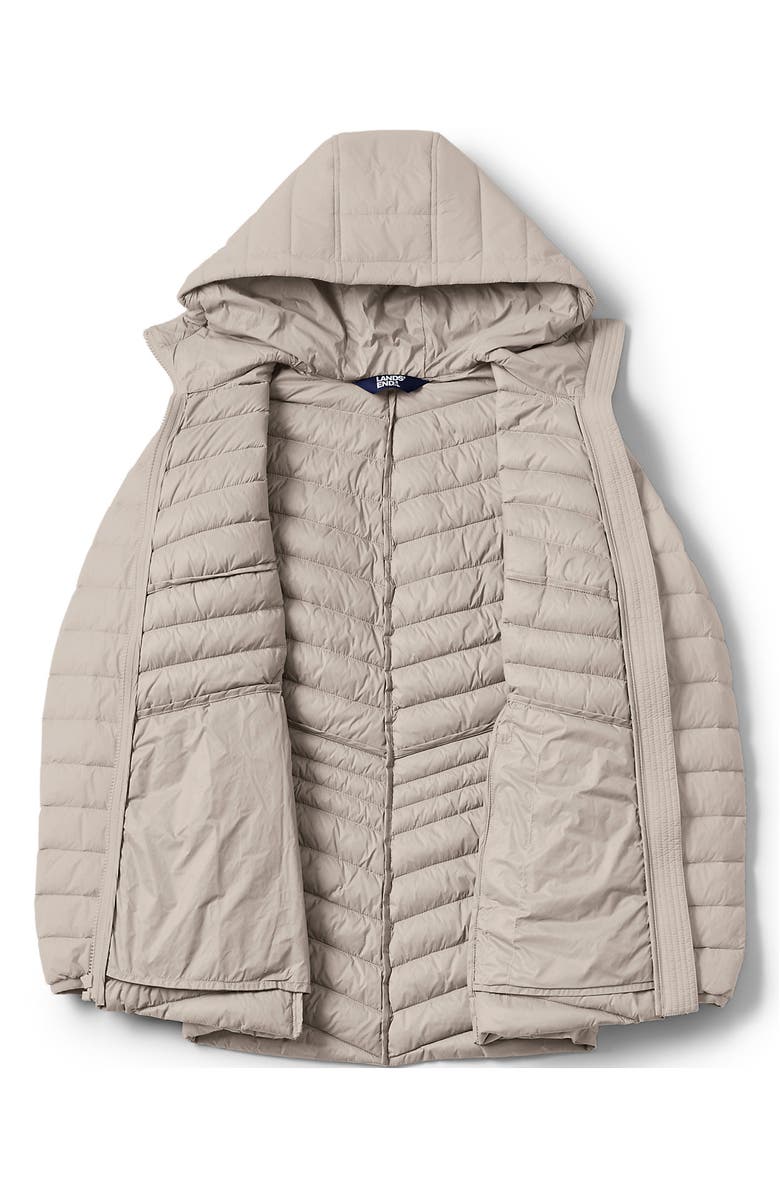 Lands' End Ultralight Packable Down Jacket, Alternate, color, Dusk Gray
