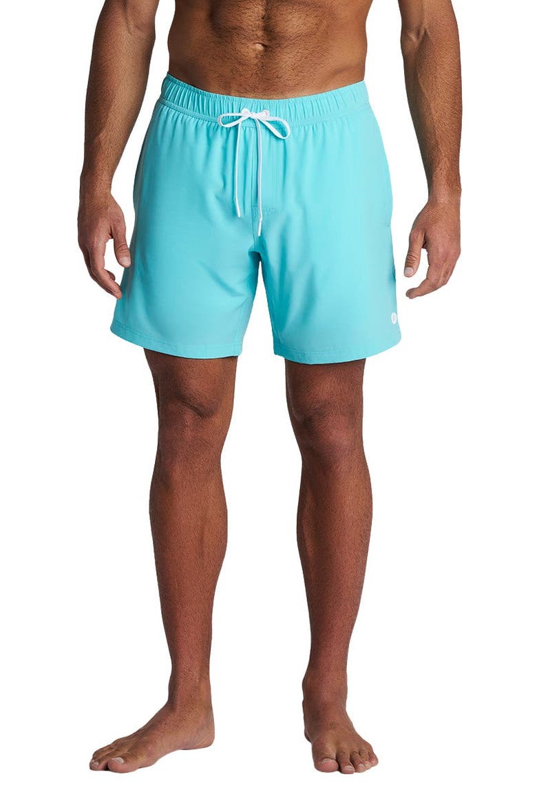 Men's Kahuna Swim Shorts 7 1/2", UPF 50+ Sun Protection, Main, color, Coolibar Blue