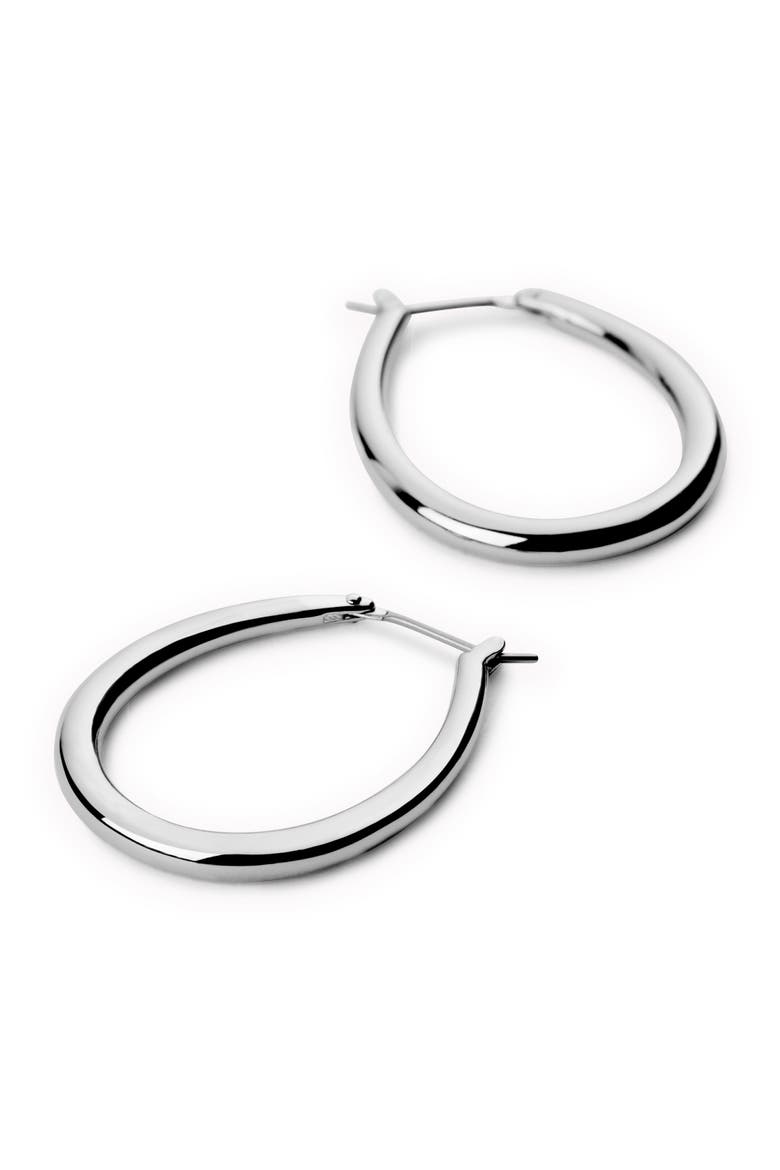 Hoop Earrings - Cuidado, Alternate, color, Silver