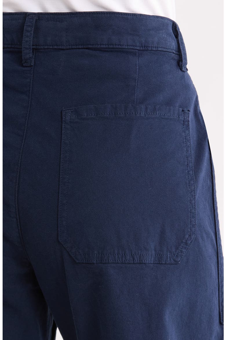 Bray Barrel Leg Cotton Twill Pants, Alternate, color, CLASSIC NAVY