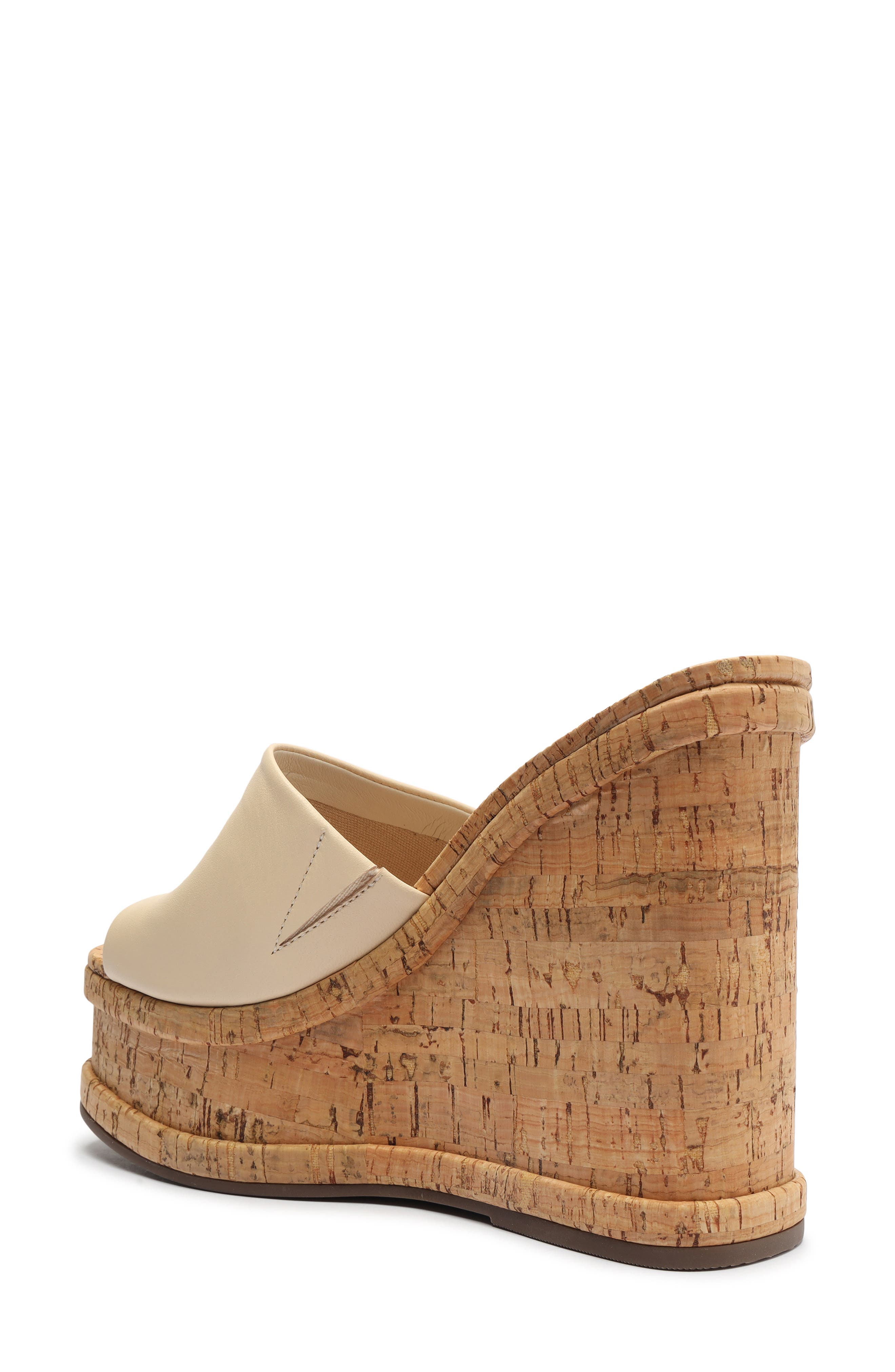 Dalle Platform Wedge Sandal, Alternate, color, EGG SHELL