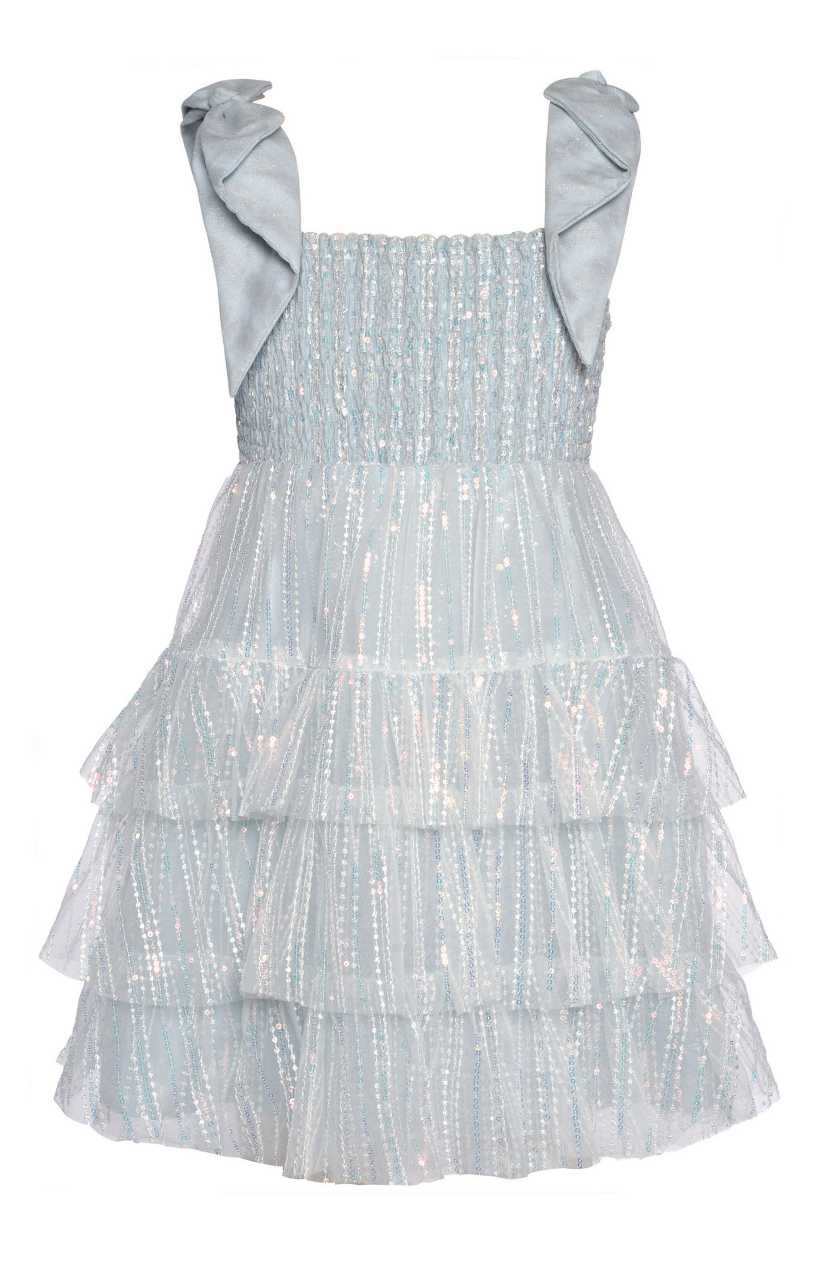 Hannah Banana Kids' Tiered Sequin Party Dress