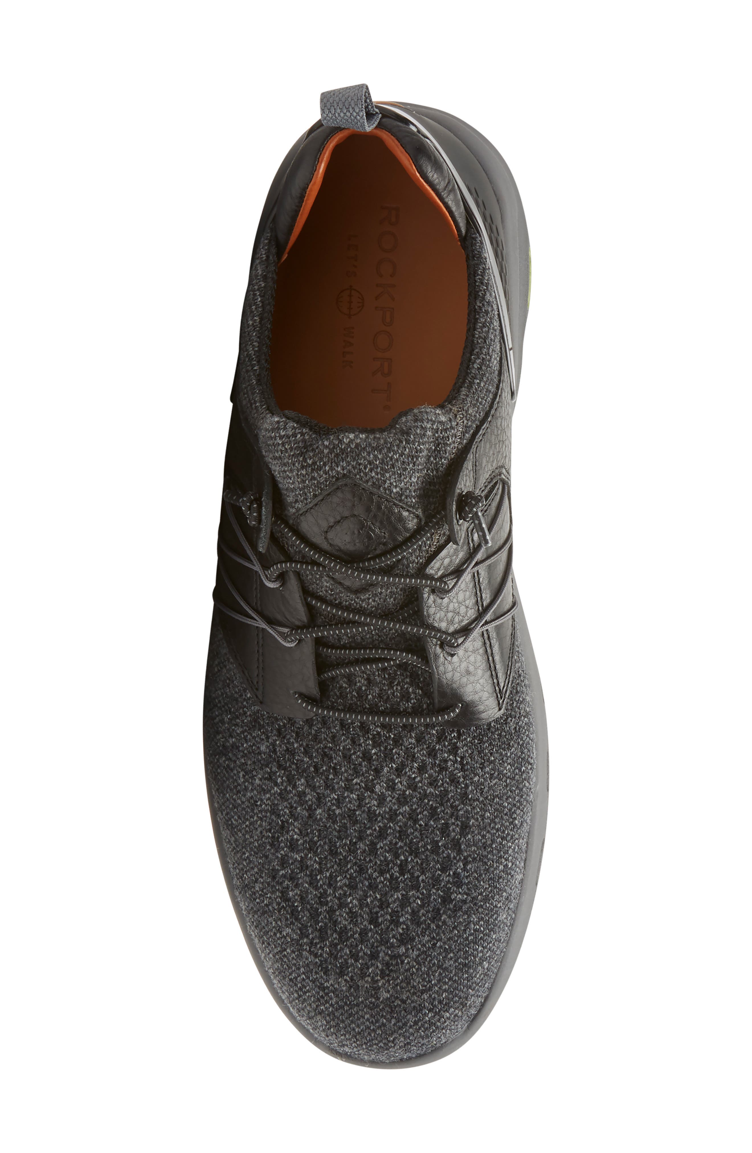 Let's Walk Knit Bungee Sneaker, Alternate, color, BLACK WOOL