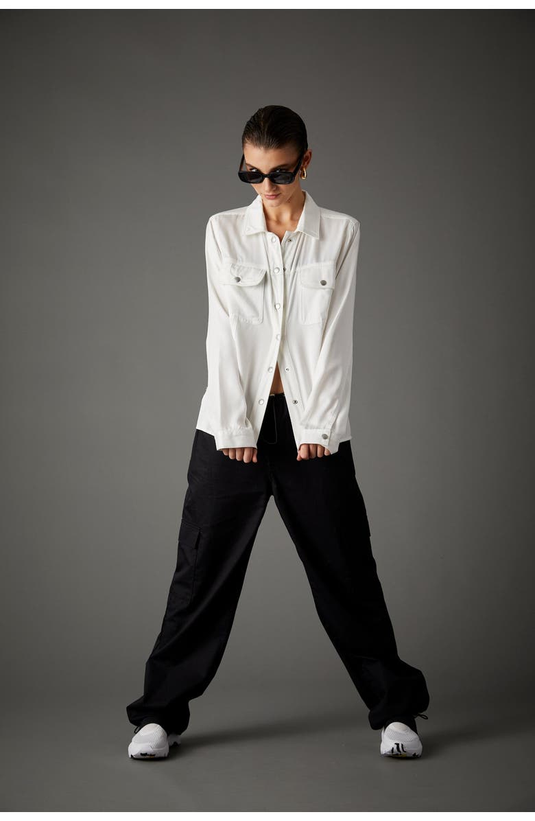 BLUE REVIVAL Your Favorite Tencel Shirt, Alternate, color, White