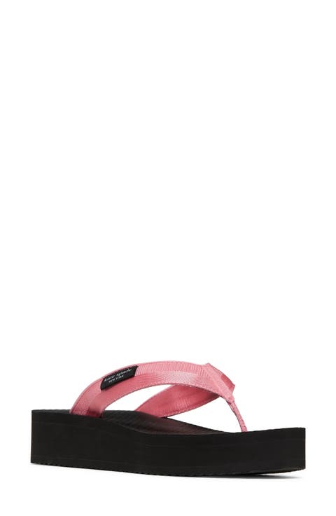 sam icon platform wedge flip flop (Women)