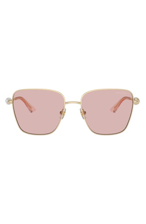 56mm Aviator Sunglasses
