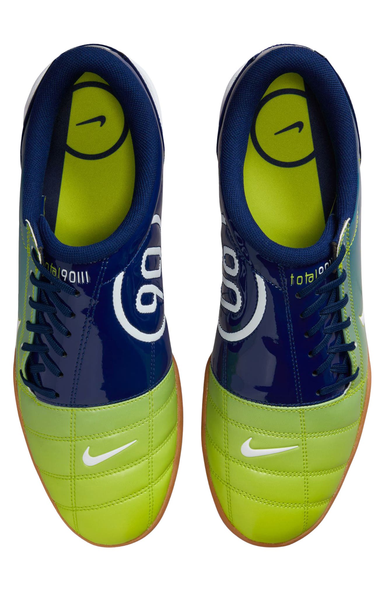 Nike Total 90 PRM Soccer Sneaker, Alternate, color, Blue Void/ White/ Atomic Green