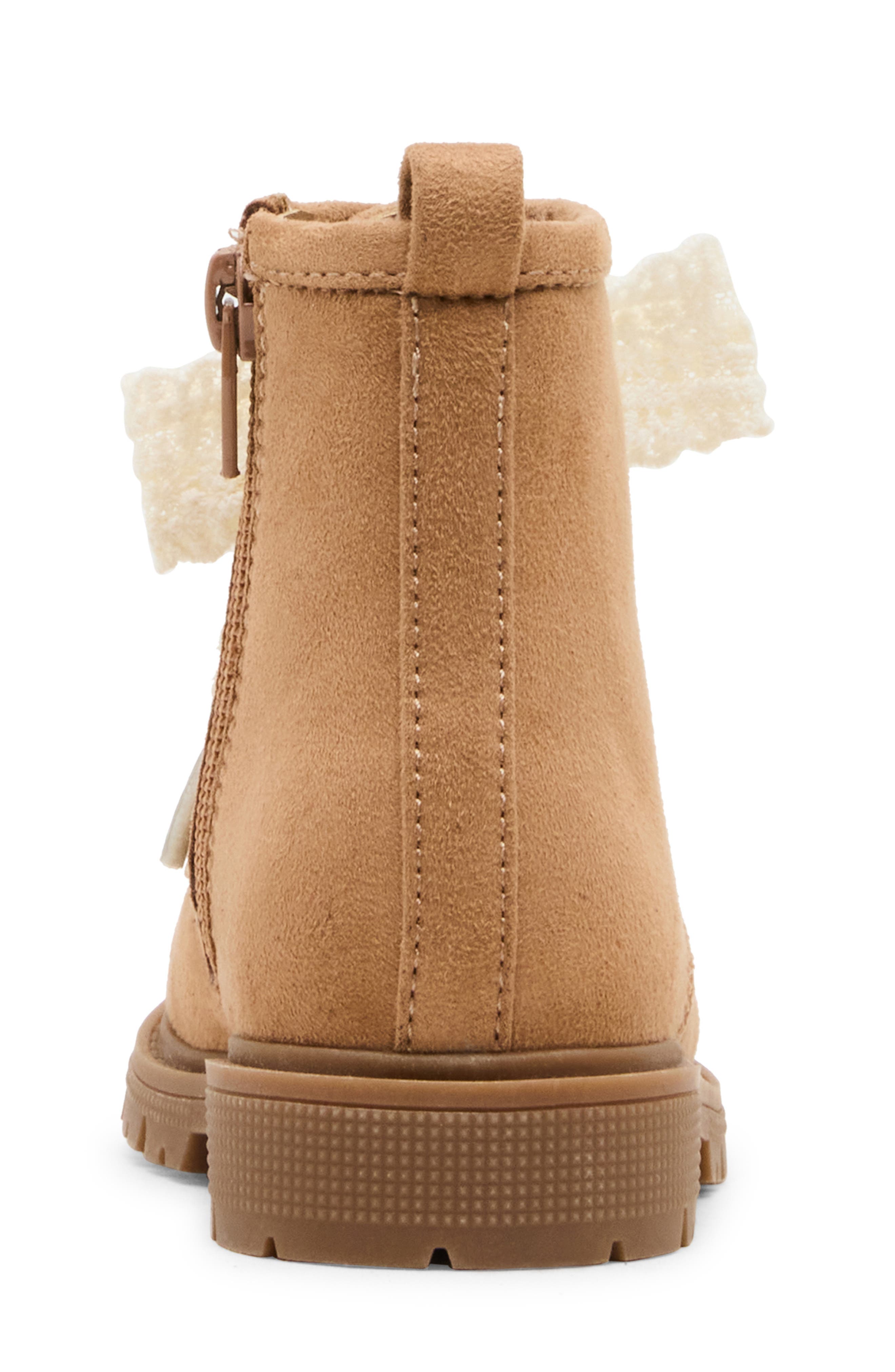 Kids' Luxelle Combat Boot, Alternate, color, TAN