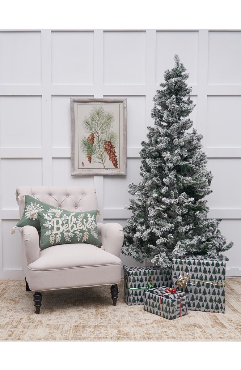 C&F Home Believe Throw Pillow, 14" x 22", Alternate, color, Green