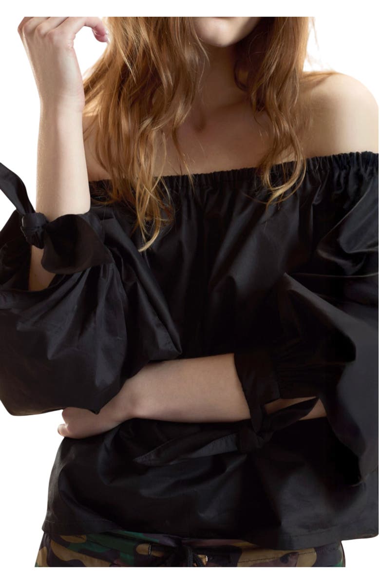 Cynthia Rowley The Bunny Blouse, Alternate, color, Black