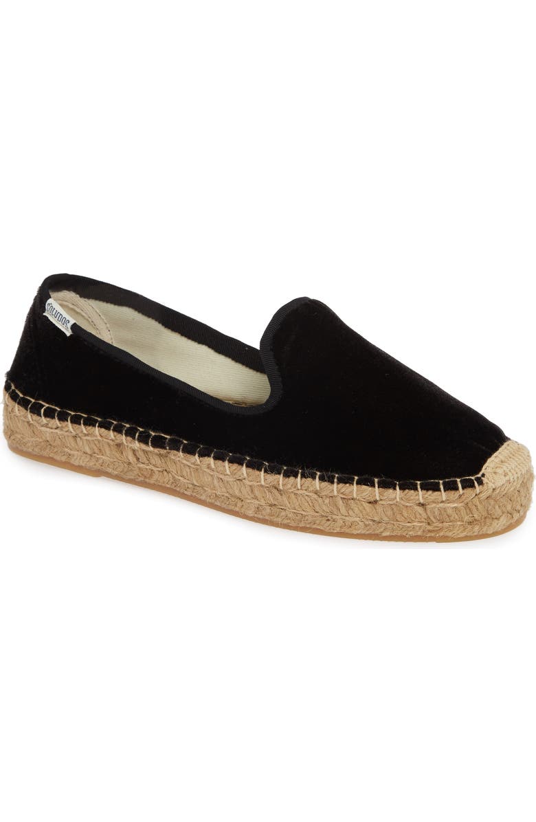 Soludos Platform Smoking Slipper Espadrille, Main, color,